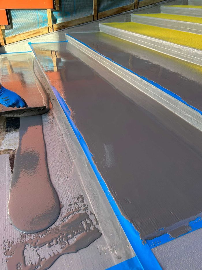 Trapdelen met aangebrachte antislipafwerking